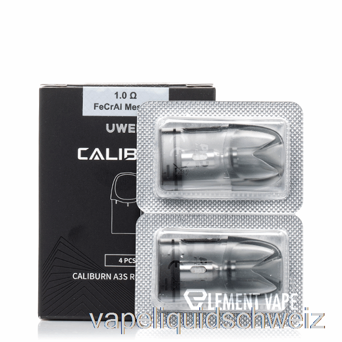 Uwell Caliburn A3S Ersatz-Pods 1,0 Ohm Pods Vape Ohne Nikotin